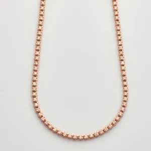 10KR 5.90CTW DIAMOND BUTTERCUP TENNIS NECKLACE