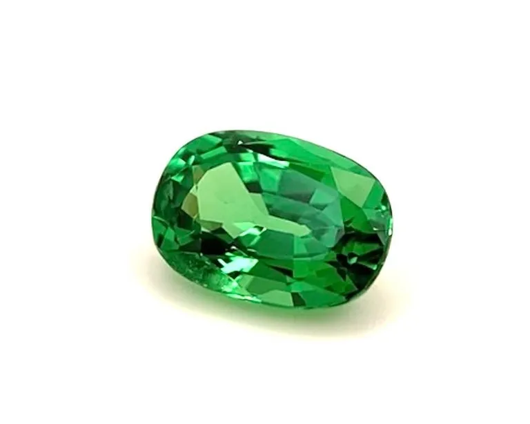 1.42 Carat Tsavorite Garnet Oval, Loose 3-Stone Ring or Pendant Unset Gemstone