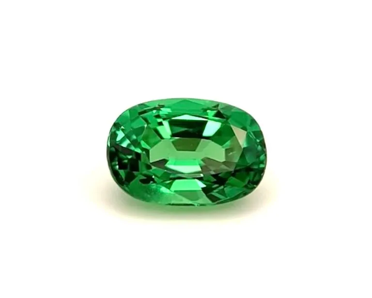 1.42 Carat Tsavorite Garnet Oval, Loose 3-Stone Ring or Pendant Unset Gemstone