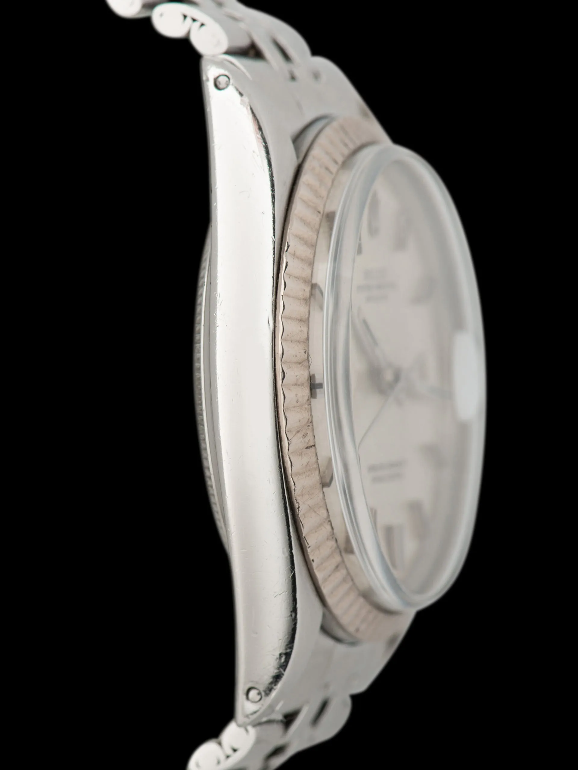 1970 Rolex Datejust (Ref. 1601) Silver Linen Non-Luminous Dial