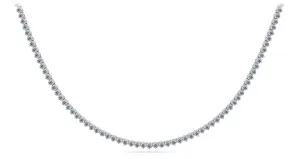 3 Prong Riviera Lab-Grown Diamond Necklace with 36.50 ct.(finished) 5mm