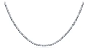 4 Prong Riviera Lab-Grown Diamond Necklace with 32.73 ct.(finished) 4.8mm