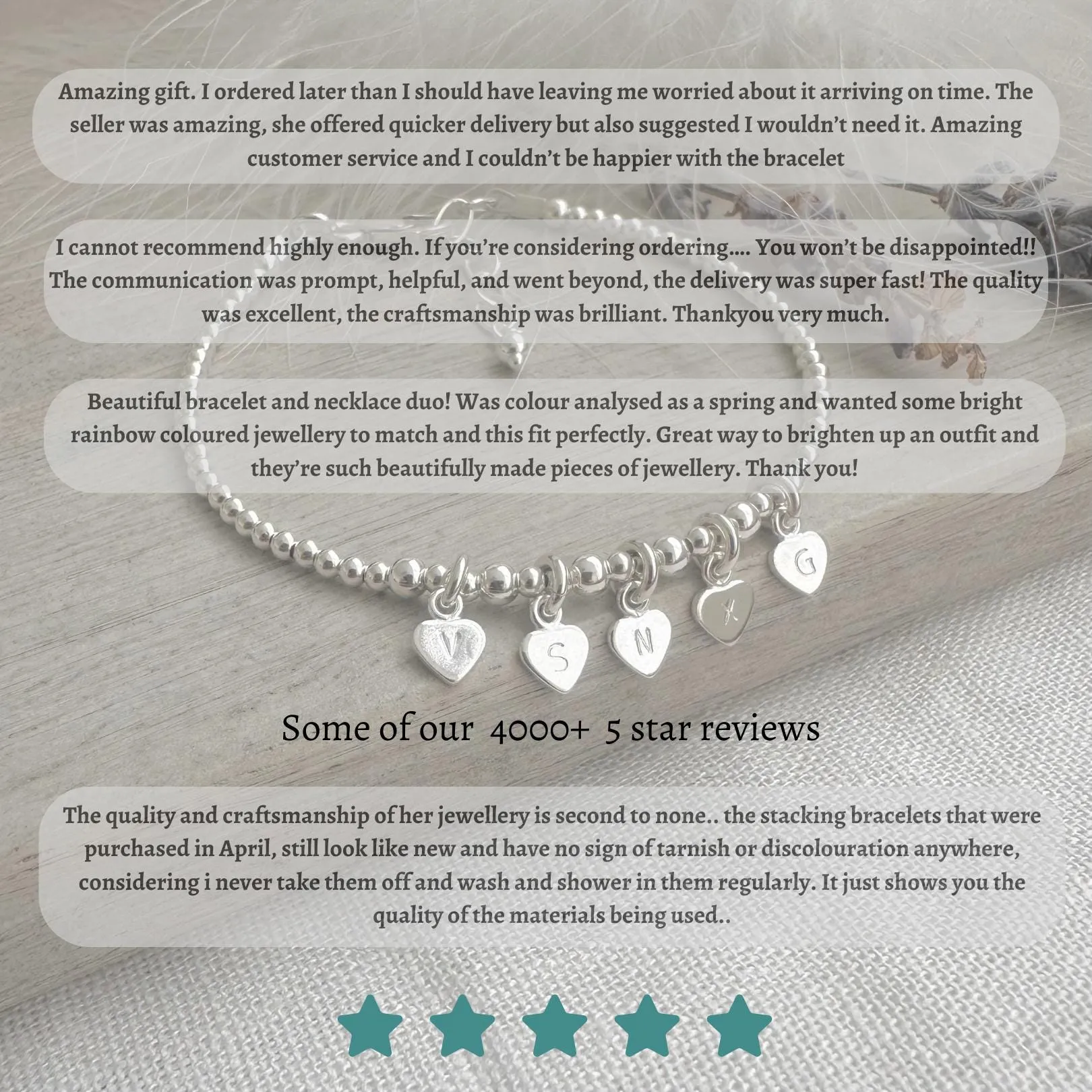 A Dainty January Birthstone Garnet Bracelet Set, January Stacking Bracelets for Women in Sterling Silver