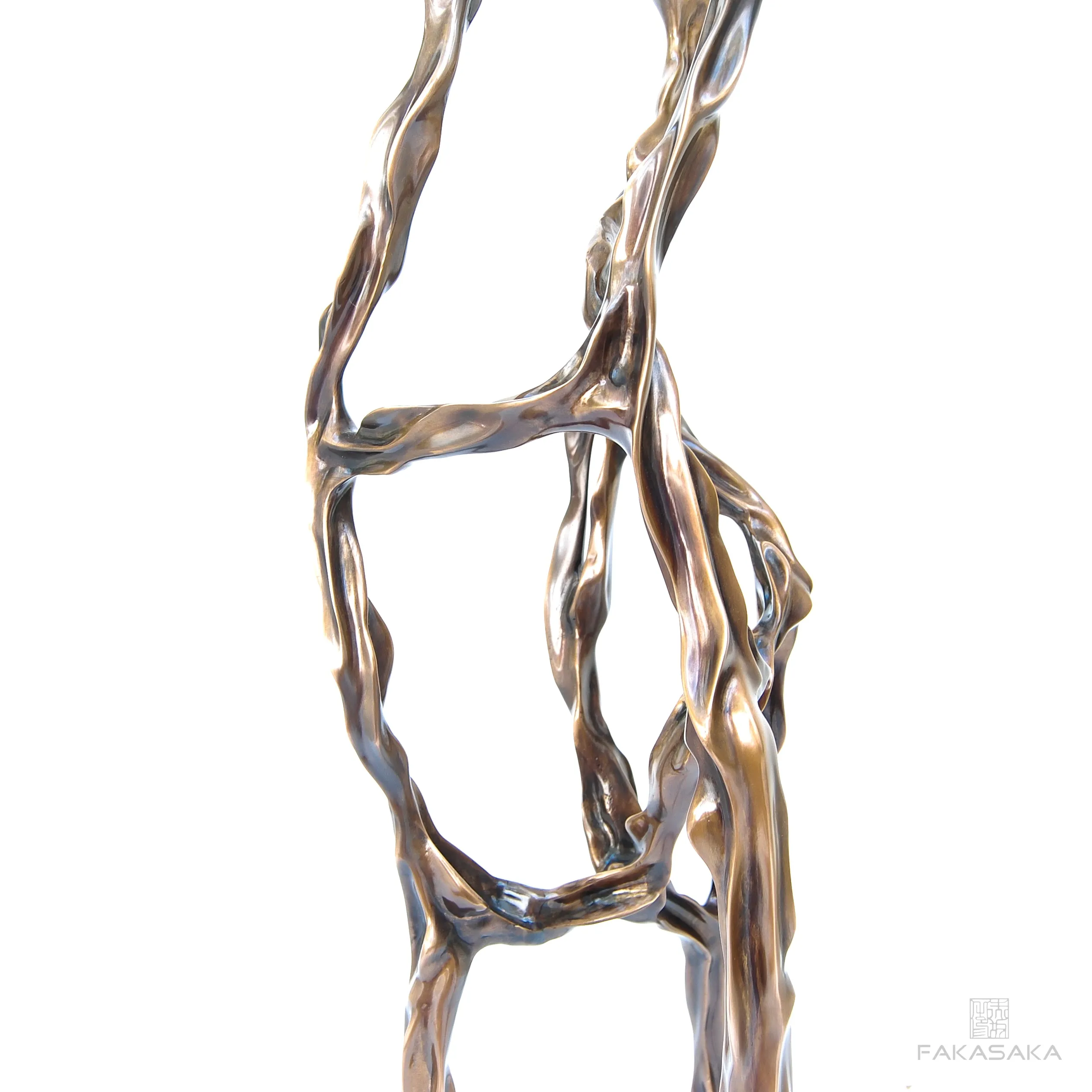 ALEXIA DRINK TABLE<br><br>TRANSLUCENT ONYX<br>BLACKBROWN BRONZE