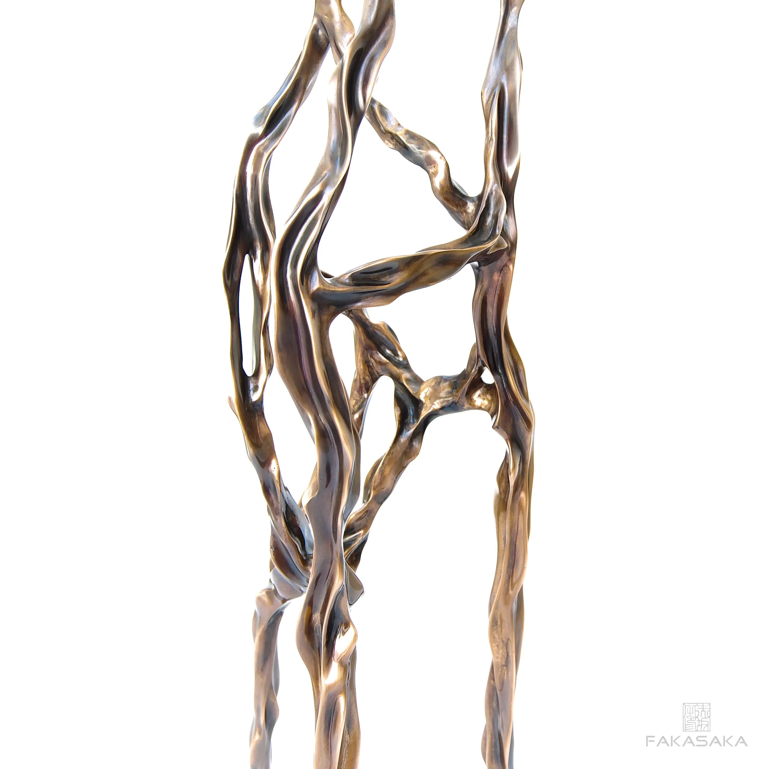 ALEXIA DRINK TABLE<br><br>TRANSLUCENT ONYX<br>BLACKBROWN BRONZE
