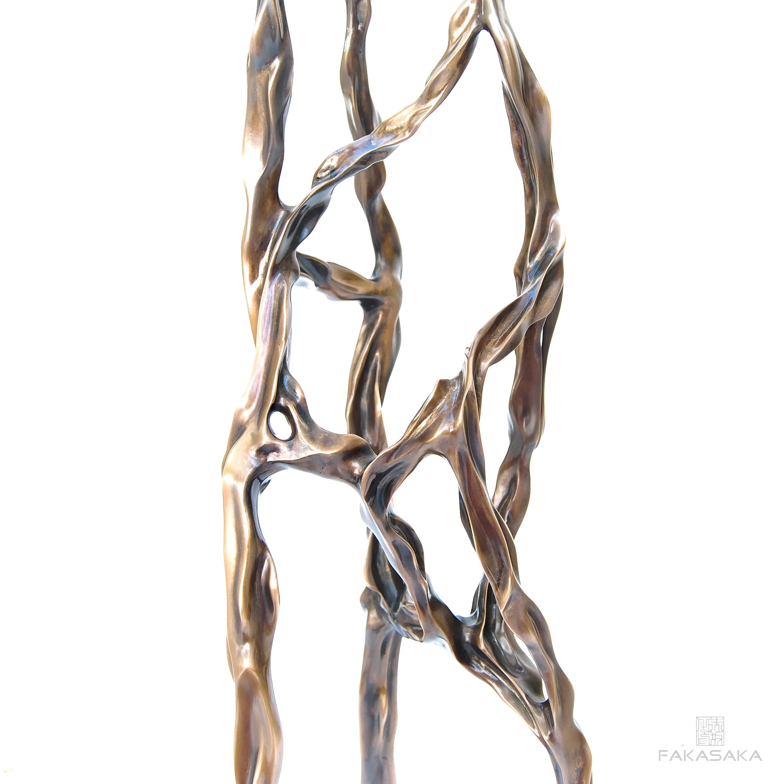 ALEXIA DRINK TABLE<br><br>TRANSLUCENT ONYX<br>BLACKBROWN BRONZE