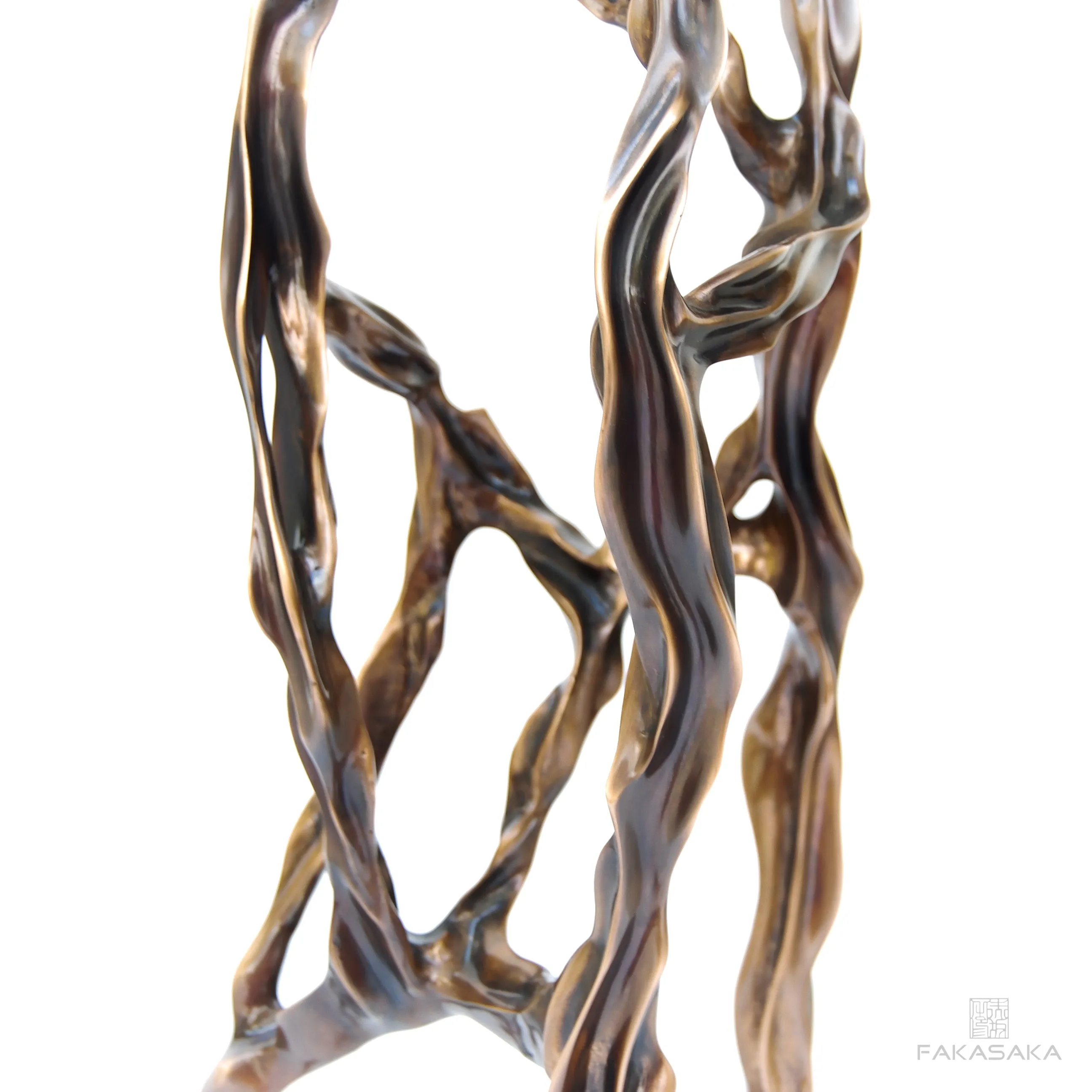 ALEXIA DRINK TABLE<br><br>TRANSLUCENT ONYX<br>BLACKBROWN BRONZE