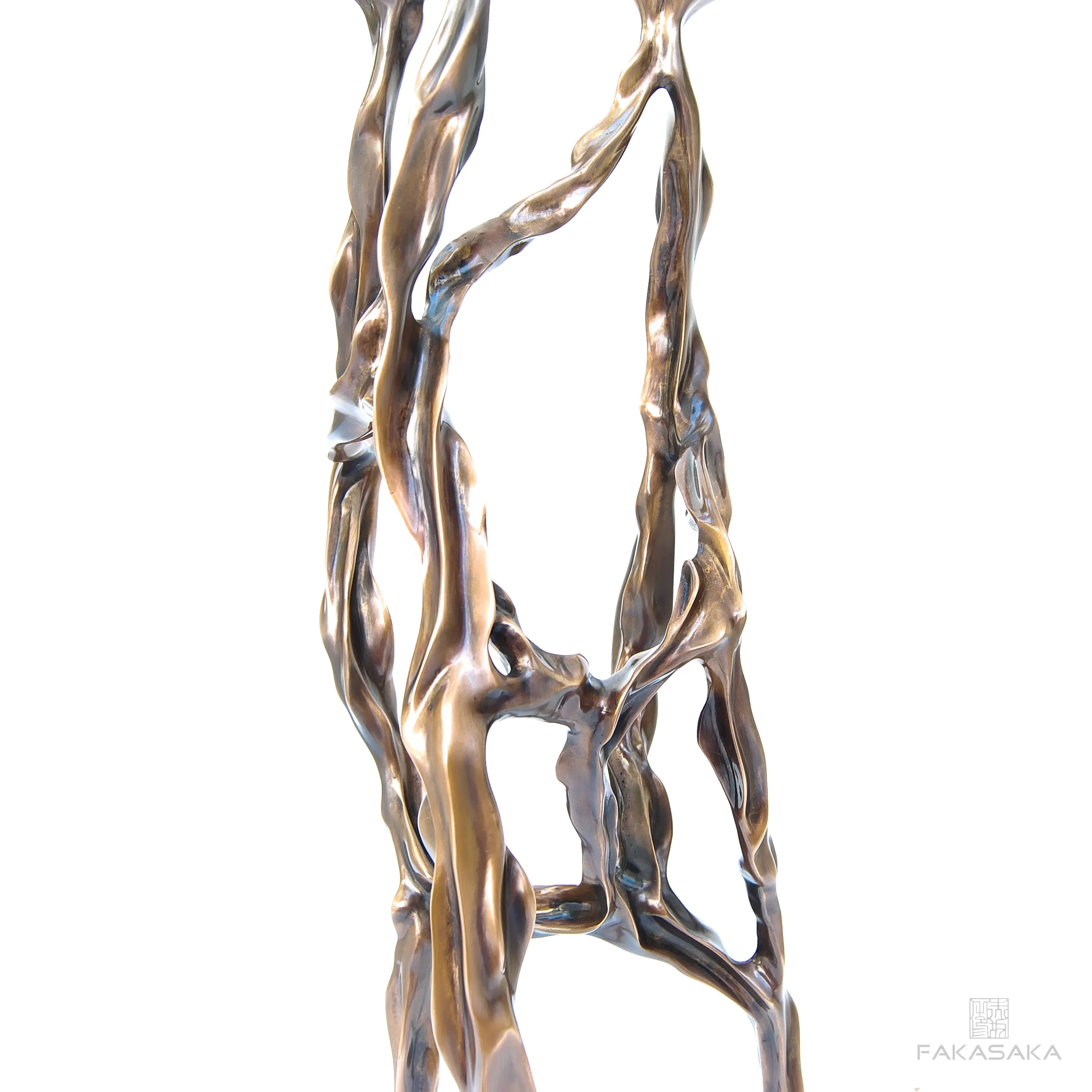 ALEXIA DRINK TABLE<br><br>TRANSLUCENT ONYX<br>BLACKBROWN BRONZE
