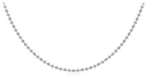 Alternating Clusters Diamond Lab-Grown Diamond Necklace with 17.89 ct.(finished) 2.3mm, 5mm