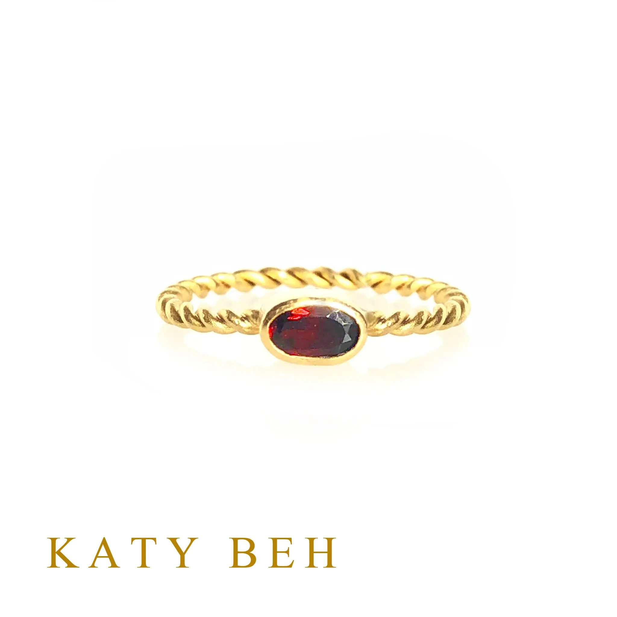 Angie Red Garnet Ring