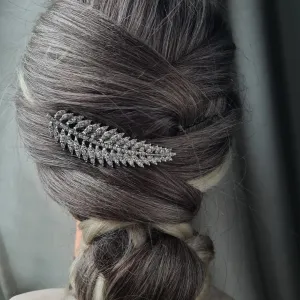 Art Deco Feather Hair Comb