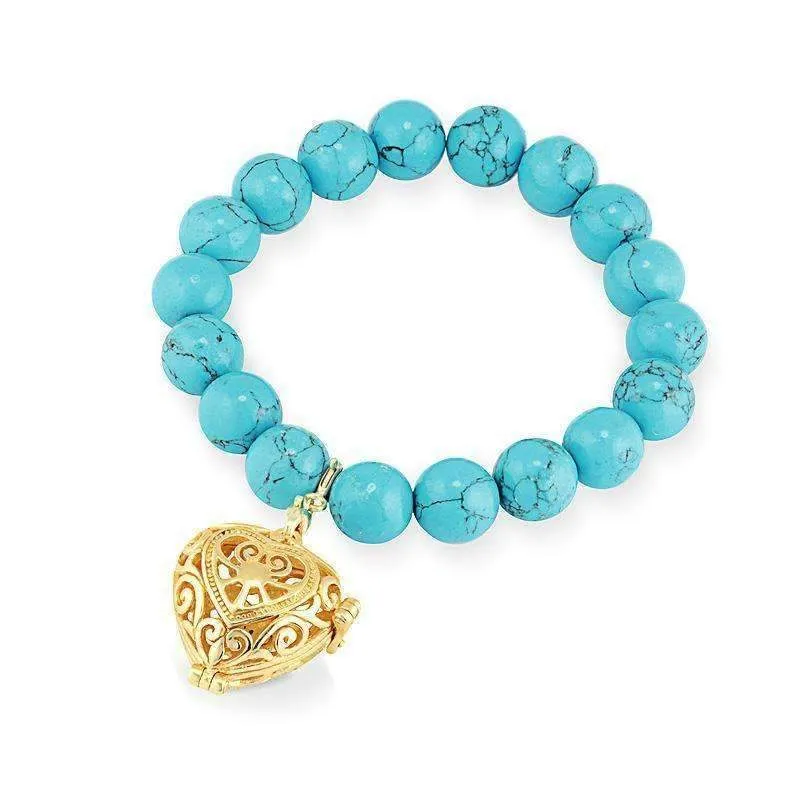 Bead Perfumed Bracelet - Passion Gold