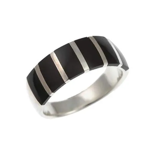 Black Onyx and Sterling Silver Ring