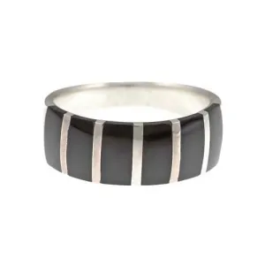 Black Onyx and Sterling Silver Ring