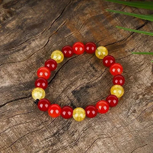 Bless International Red Garnet Gemstone Bracelet