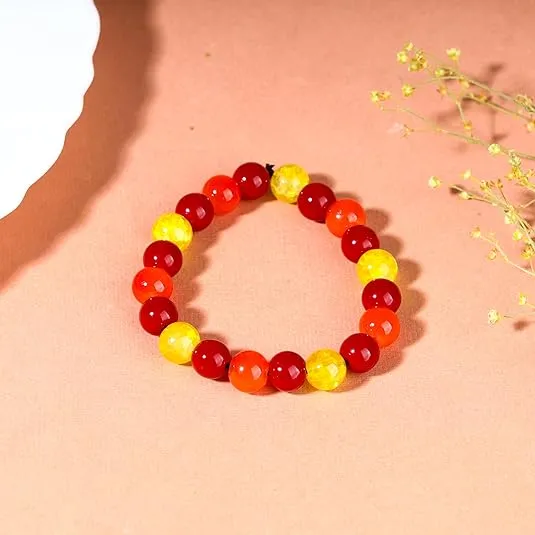 Bless International Red Garnet Gemstone Bracelet