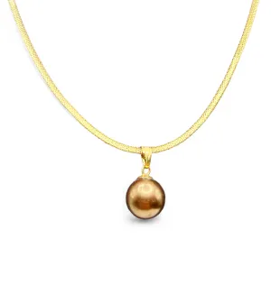 BROWN SOUTH SEA PEARL NECKLACE