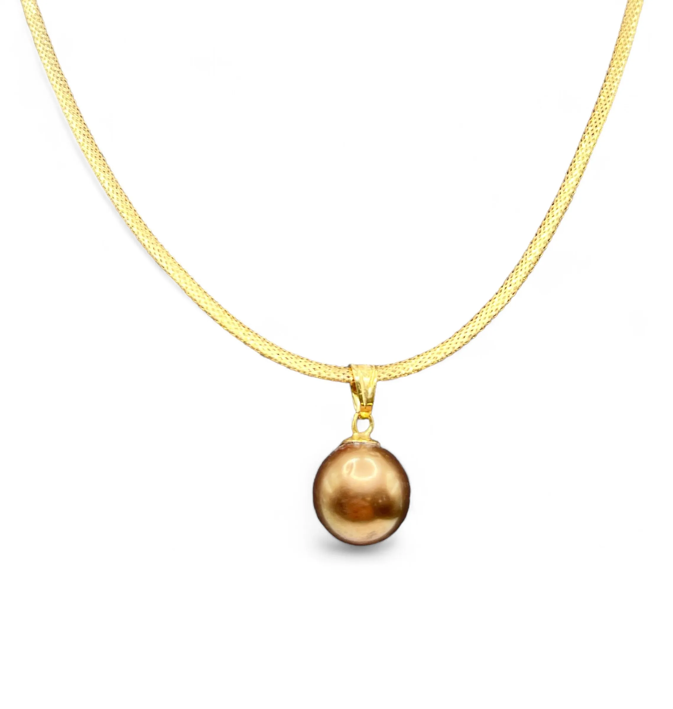 BROWN SOUTH SEA PEARL NECKLACE