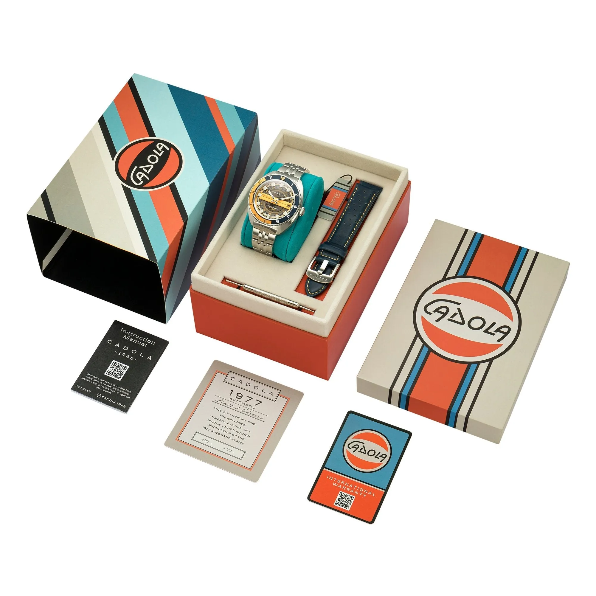 Cadola 1977 Automatic Limited Edition Pennant Blue
