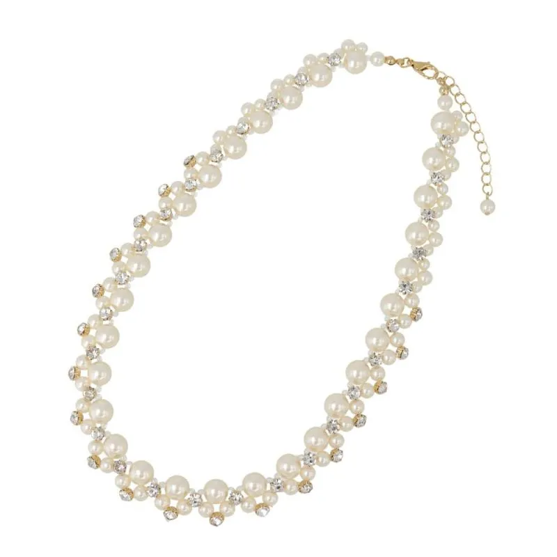 Cluster Pearl Necklace