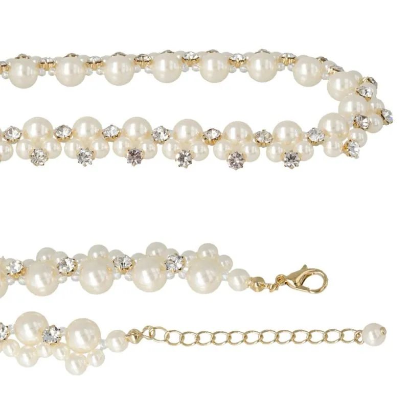 Cluster Pearl Necklace