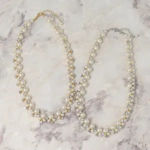 Cluster Pearl Necklace