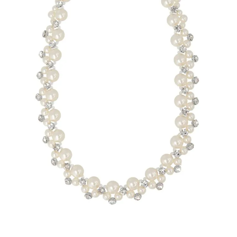 Cluster Pearl Necklace