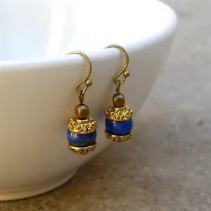 Compassion, Genuine Lapis Lazuli Gemstone Earrings