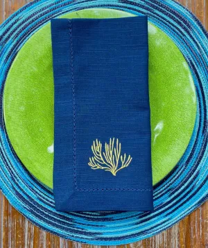 Coral Cloth Napkins - Set of 4 beach napkins