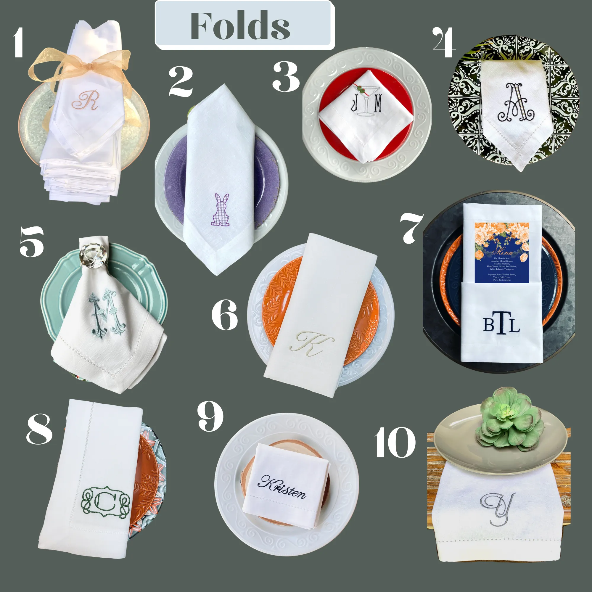 Coral Cloth Napkins - Set of 4 beach napkins