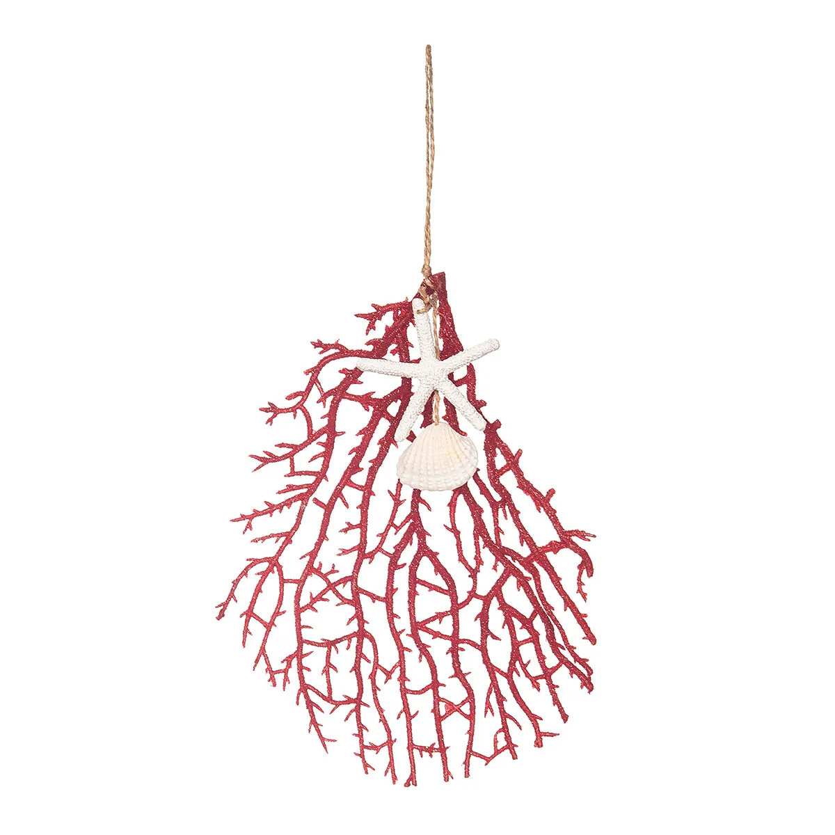 Coral Shell Swag Drop Ornament