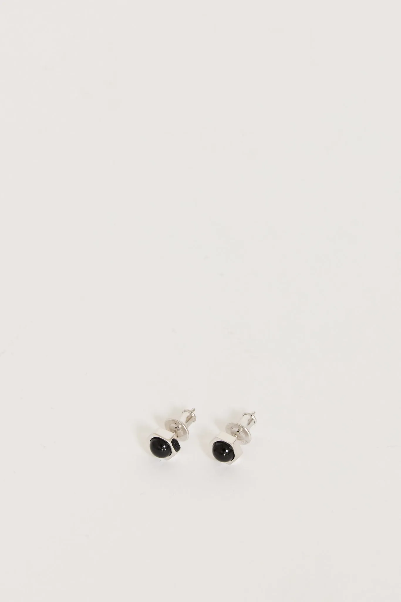 Crown Stud Earrings Onyx