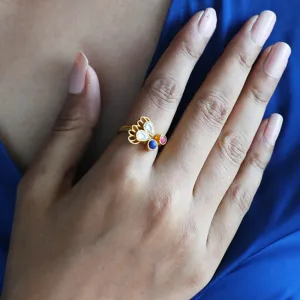 Cute Butterfly 92.5 Silver Ring