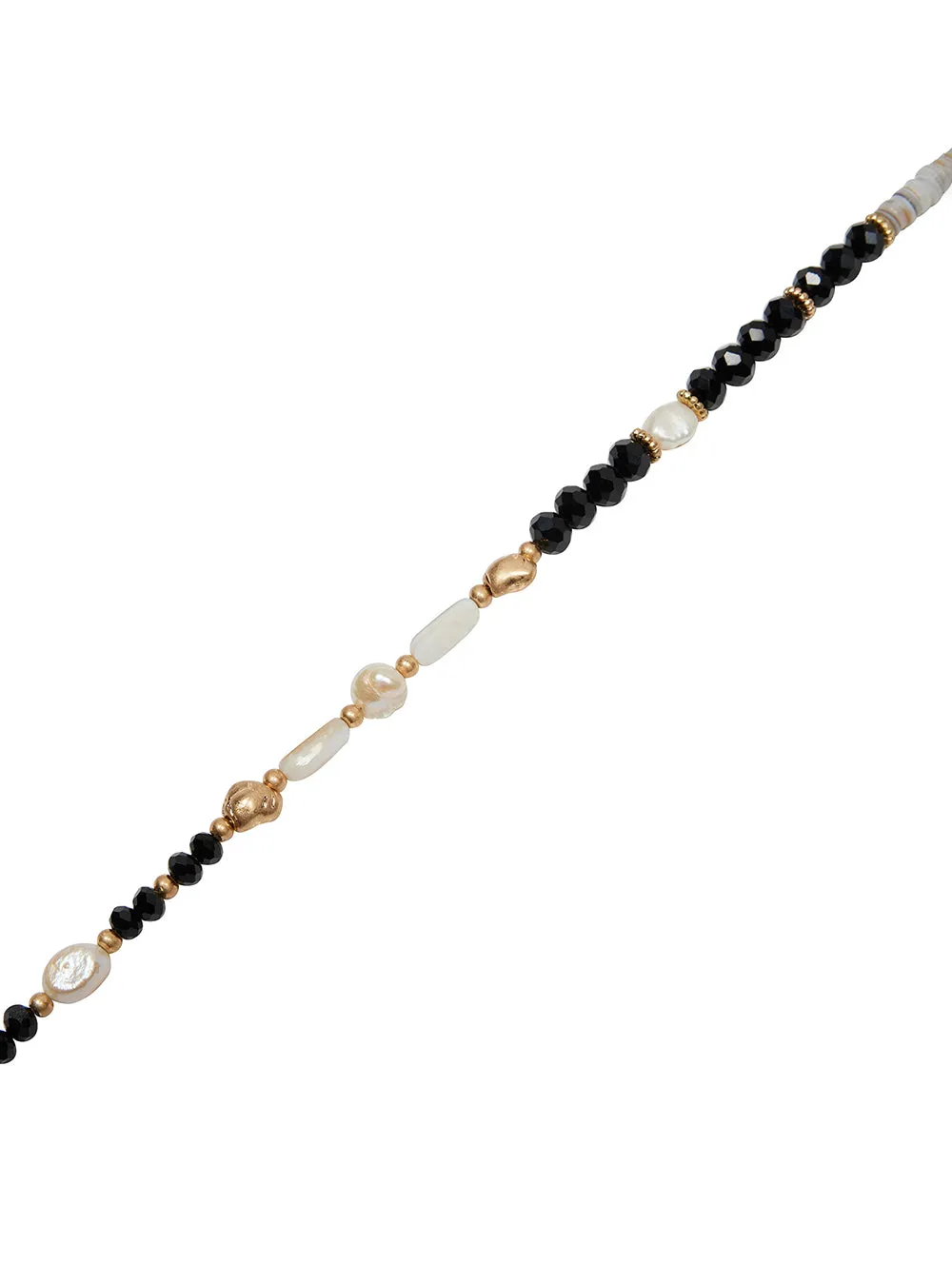 Dazzling Stones And Pearl Necklace