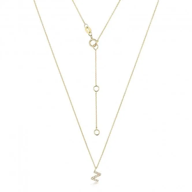 Diamond Jewellery 18ct Gold Diamond Initial Necklace NDQ154/Z