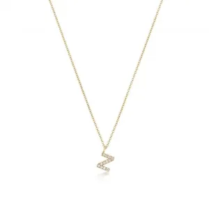 Diamond Jewellery 18ct Gold Diamond Initial Necklace NDQ154/Z