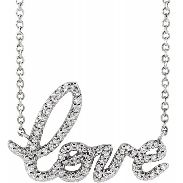 Diamond Love Necklace