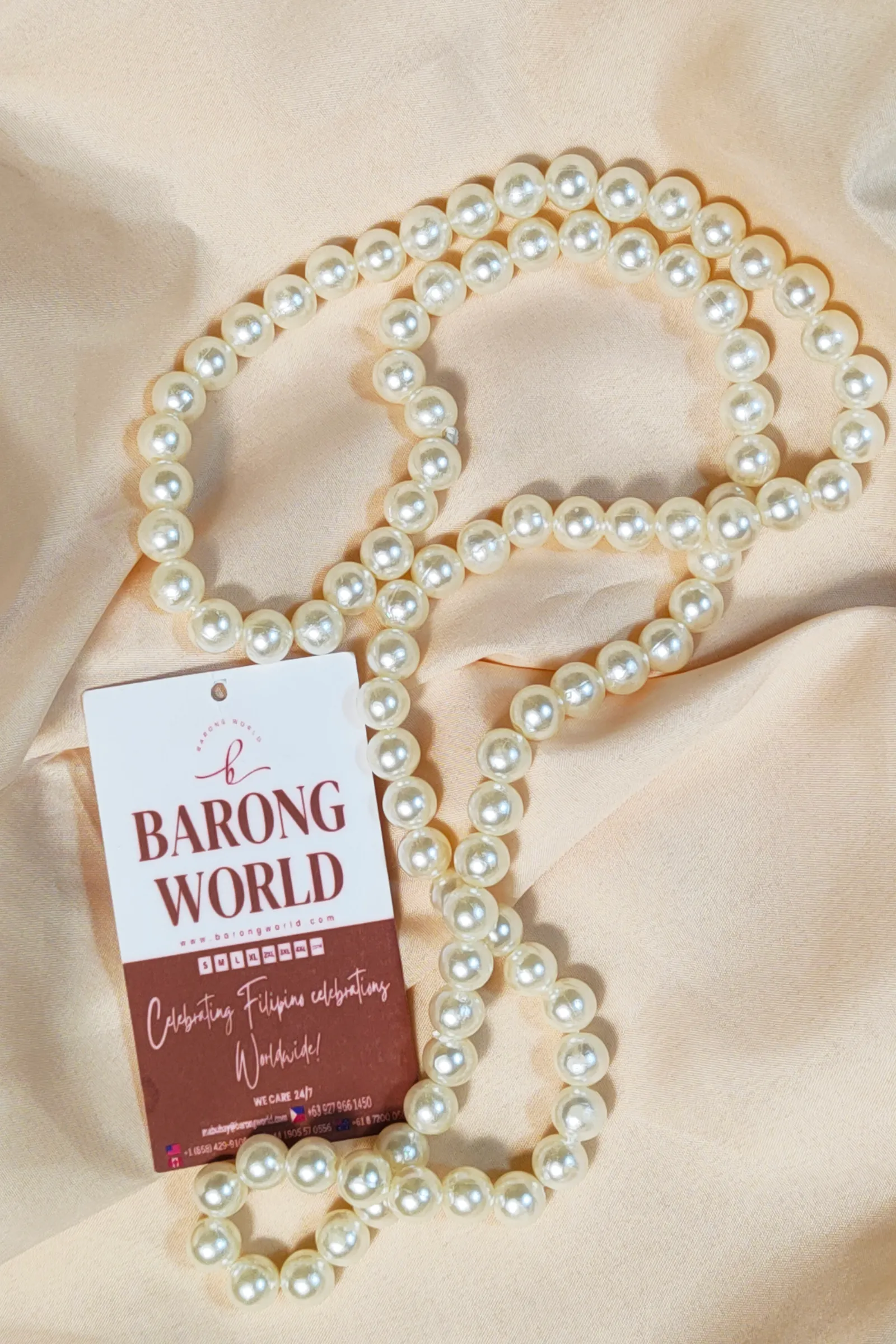 Elegant Long Pearl Necklace | Philippine Accessory | Filipina Necklace - JB015