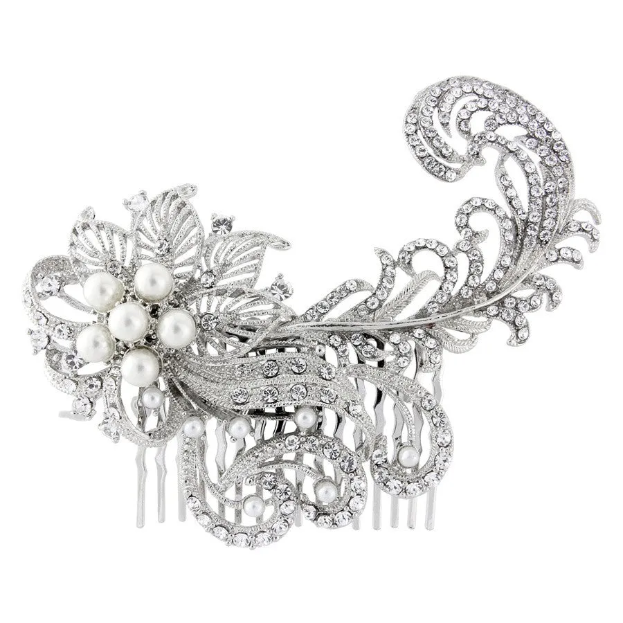 Erica Pearl and Crystal Hair Comb