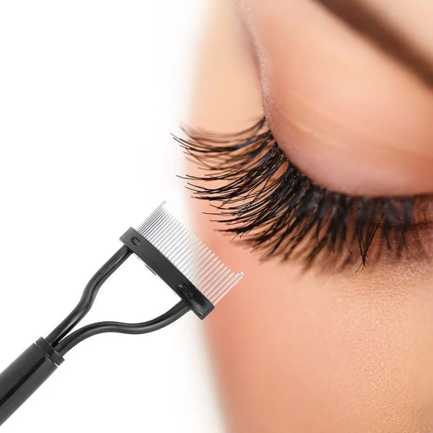 Eyelash Separator with Curved Stainless Steel Comb
