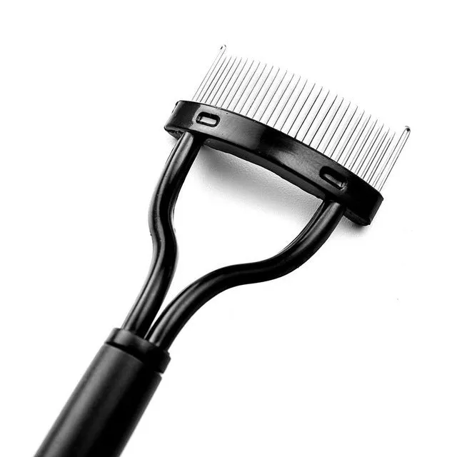 Eyelash Separator with Curved Stainless Steel Comb