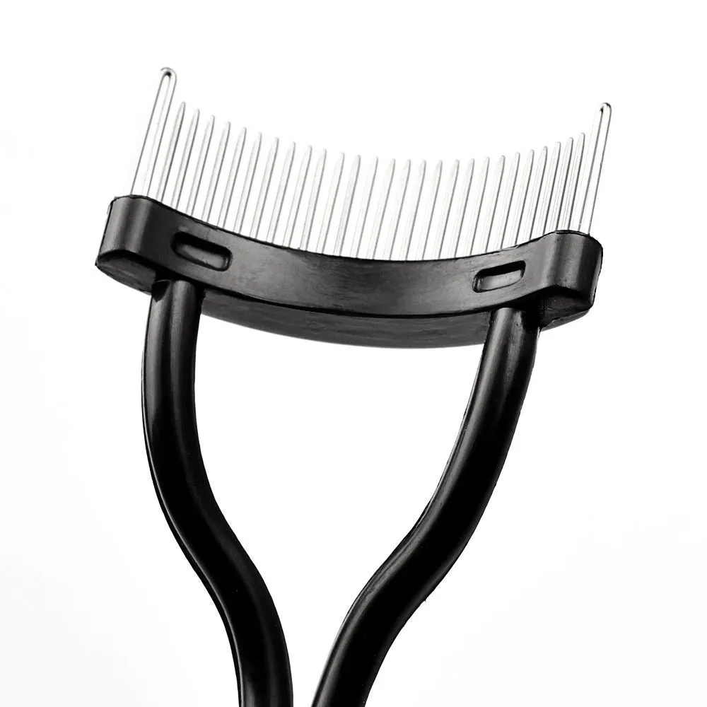 Eyelash Separator with Curved Stainless Steel Comb