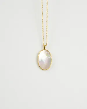 Flat Mother of Pearl Necklace