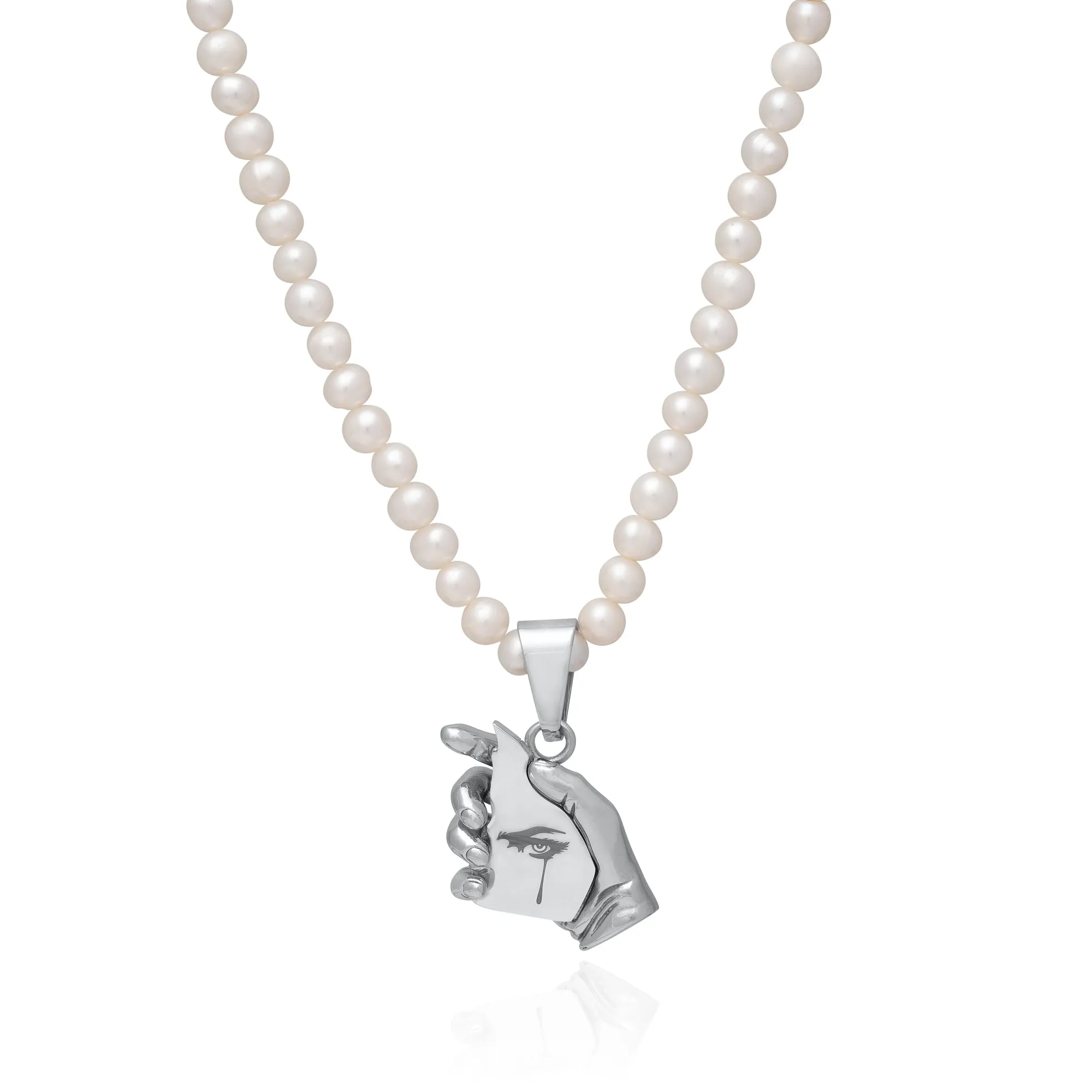 Freshwater Pearl Necklace With Custom Pendant Choice