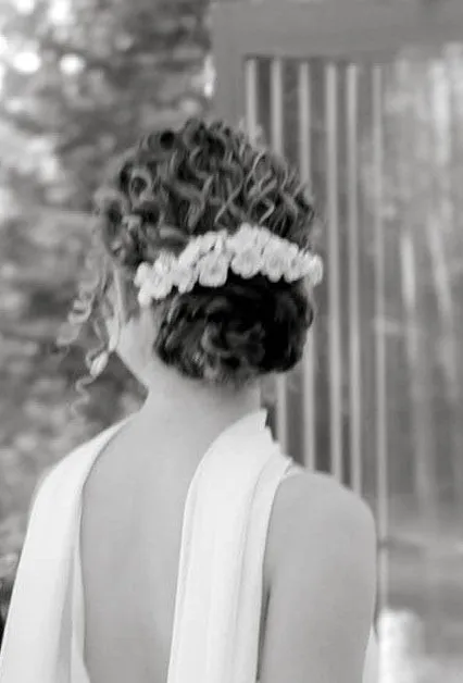 gardenia floral half band - BELLE- 24009