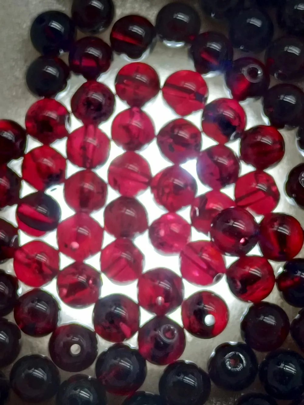 Garnet Bead Bracelet