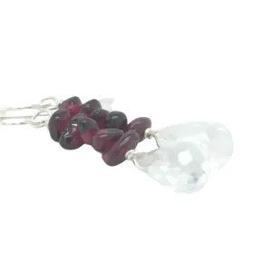 Garnet Quartz Drop Earrings