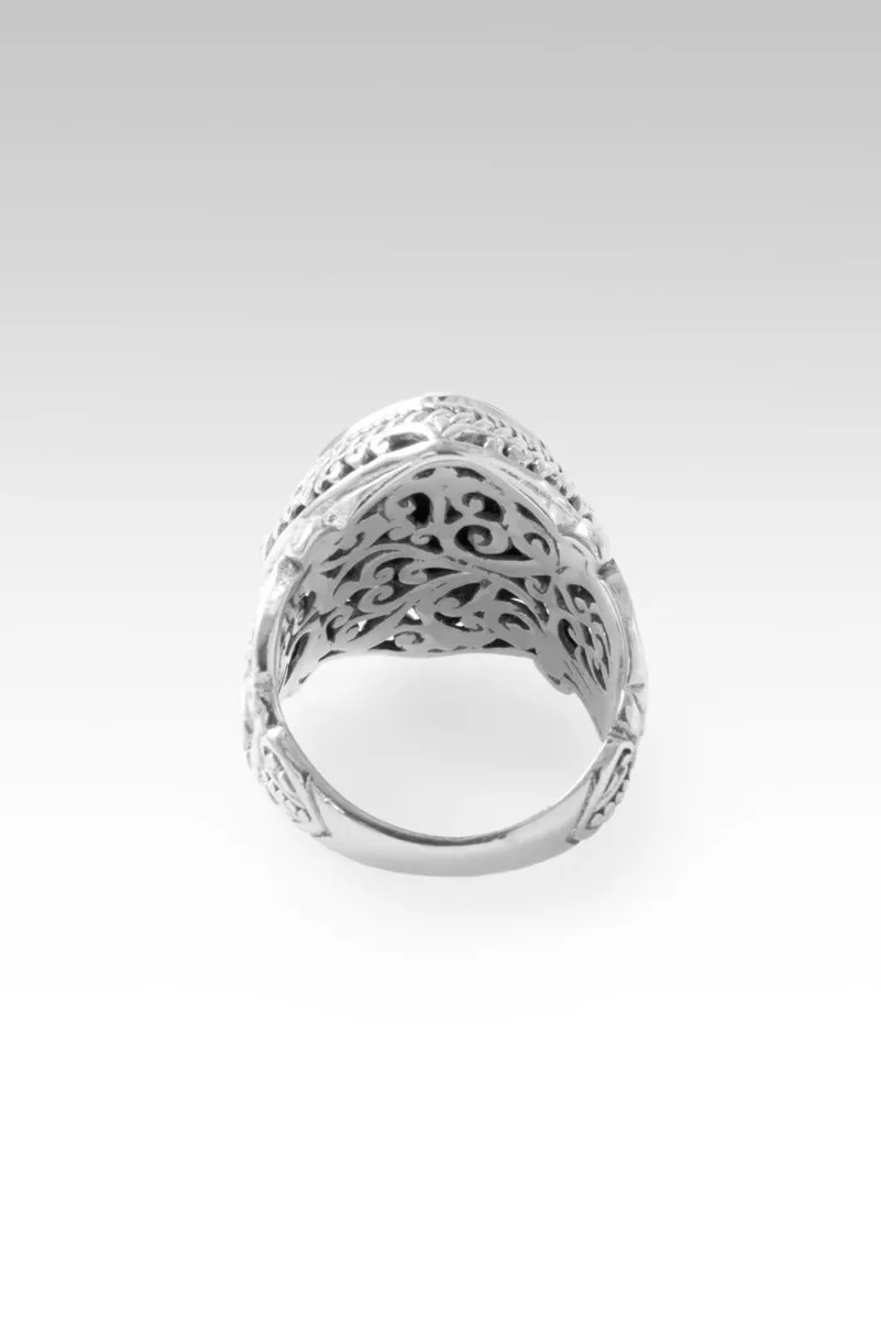 Gentle and Humble in Heart Ring™ in Black Indonesian Coral