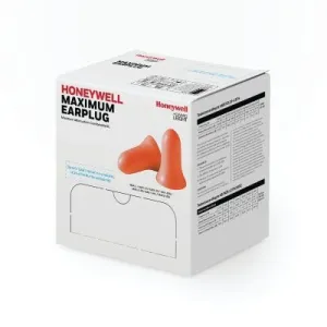 Honeywell Howard Leight MAX30 MAX PRE-SHAPED FOAM EARPLUGS W/POLY CORD