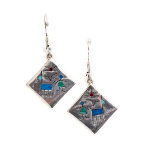 Lapis Lazuli Chenoa Earrings | Handmade Jewelry | Crafted in Santiago